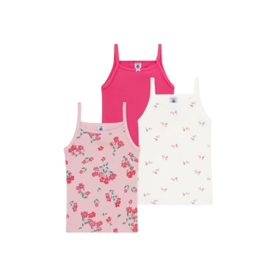 Image of Petit Bateau 3 PACK Undershirt multicoloured for kids, Size: 12y, Multi/coloured