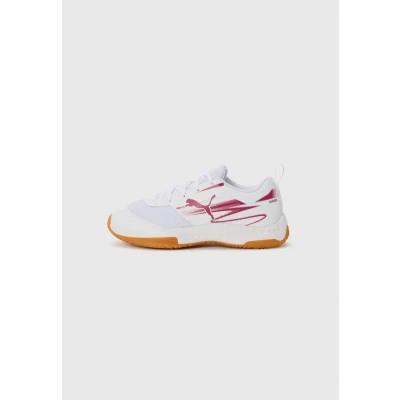 Image of Puma Unisex Kid&#039;s Varion Ii Jr Indoor Court Shoe, White Berry, 2.5 UK