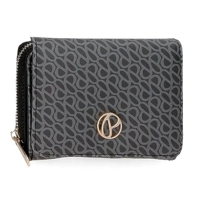 Image of Pepe Jeans Megan Wallet with Coin Purse, One Size, Black/White, Purse