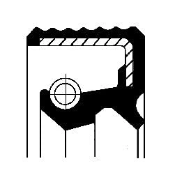 Image of Shaft Seal, steering gear CORTECO 01034647B