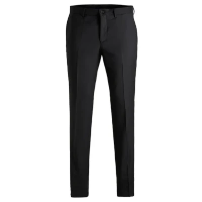 Image of Jack &amp; Jones Premium Jprsolaris Trousers, Men&#039;s, Size: 40L, Black