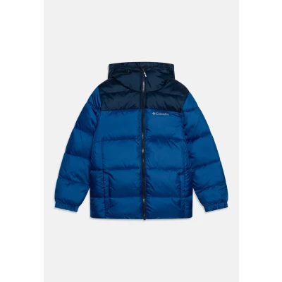 Image of Columbia Puffect Hooded Unisex Winter jacket for kids, Size: 4/5y, Mountain blue