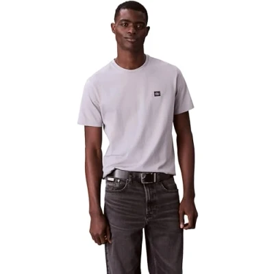 Image of Calvin Klein Jeans Badge Classic TEE Basic Tshirt, Men&#039;s, Size: Medium, Formal gray