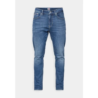 Image of Tommy Jeans Austin Slim Tapered fit jeans, Men&#039;s, Size: 28x36, Denim dark