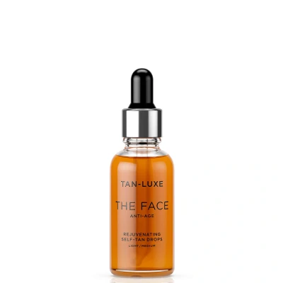 Image of Tan Luxe The Face Anti Age Rejuvenating Self Drops 30ml Light/Medium
