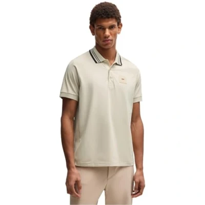 Image of BOSS Paddy Polo shirt, Men&#039;s, Size: Large, Open beige