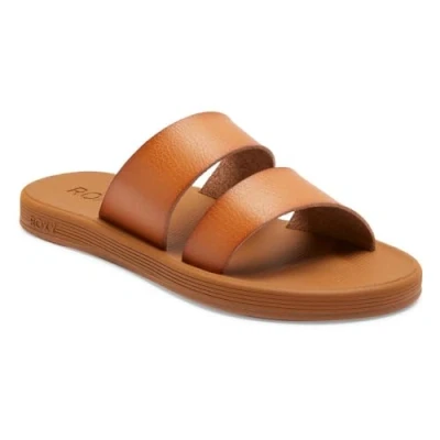 Image of Roxy Coastal COOL Mules, Women&#039;s, Size: 3, Tan Synthetics