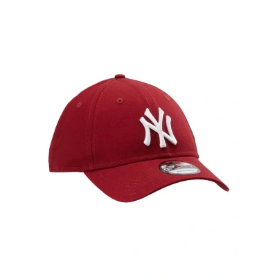 Image of New Era League Essential 9FORTY Cap, Size: One Size, Cardinal/optic white