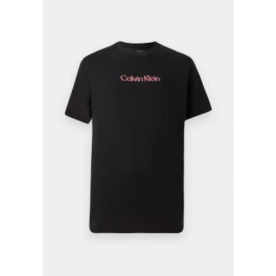 Image of Calvin Klein Jeans Glitched LOGO Classic TEE Print Tshirt, Men&#039;s, Size: XS, Black