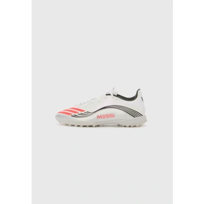 Image of adidas Performance F50 Messi League Astro turf trainers White/lucid red/silvercoloured, Men&#039;s, Size: 7, red/silver/coloured shoes