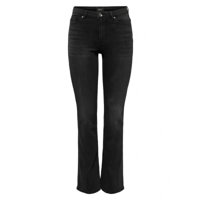 Image of ONLY Onlwauw HIGH Waist Flared Jeans, Women&#039;s, Size: XSx34, Washed black