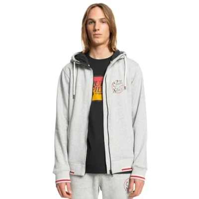 Image of Quiksilver Boy&#039;s Sportsline Block Fz Hoodie Sweatshirt