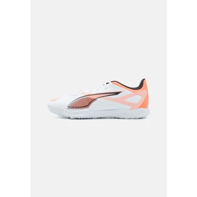 Image of Puma Ultra 5 PLAY TT Astro turf trainers, Men&#039;s, Size: 11, White/black/glowing red Synthetics