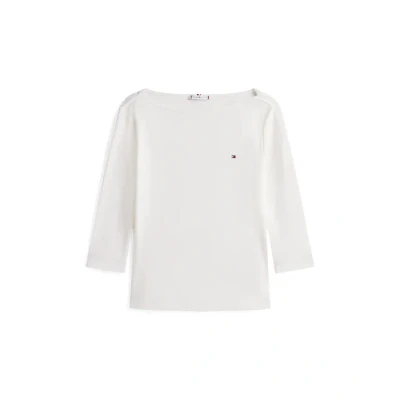 Image of Tommy Hilfiger SLIM CODY BOAT Long sleeved top, Women&#039;s, Size: XS, Ecru