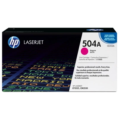 Image of HP 504A Genuine Magenta LaserJet Toner