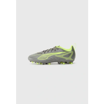 Image of Puma Ultra 5 PLAY MG JR Unisex Moulded stud football boots, Size: 25, Matte aged silver/yellow alert shoes