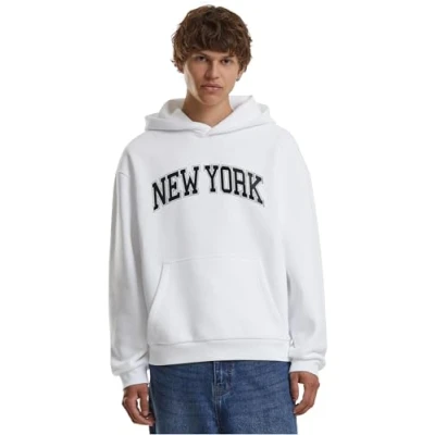 Image of Mister Tee NEW YORK Hoodie, Men&#039;s, Size: XL, White