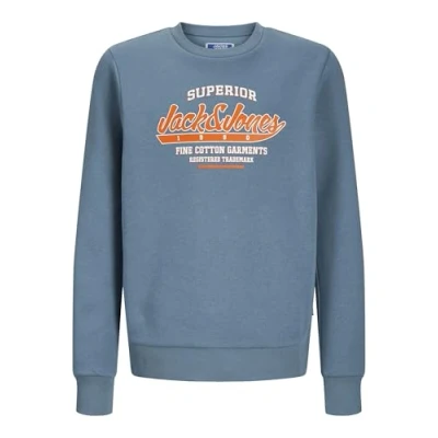 Image of Jack &amp; Jones Junior Jjelogo CREW Sweatshirt for kids, Size: 4y, Oceanview