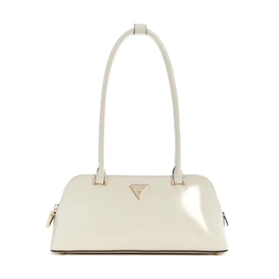 Image of Guess Arnela Shoulder Satchel Handbag, Women&#039;s, Size: One Size, Bone