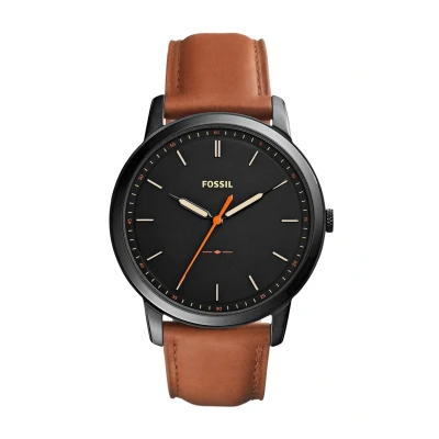 Image of Fossil THE Minimalist Watch, Men&#039;s, Size: One Size, Braun
