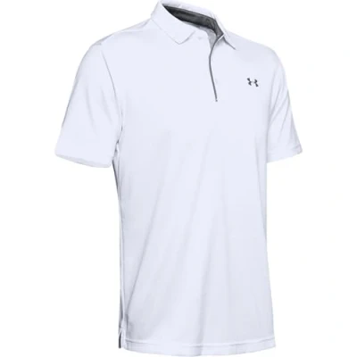 Image of Under Armour Polo shirt, Men&#039;s, Size: Small, White/graphite