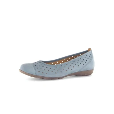 Image of Gabor Ballet pumps, Women&#039;s, Size: 5.5, Blau Leather