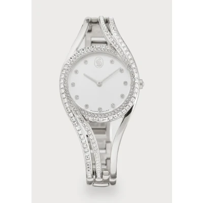 Image of Swarovski Hyperbola Bangle Watch silvercoloured, Women&#039;s, Size: One Size, Silver/coloured