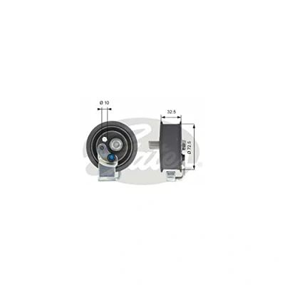 Image of Tensioner Pulley, timing belt GATES T43065
