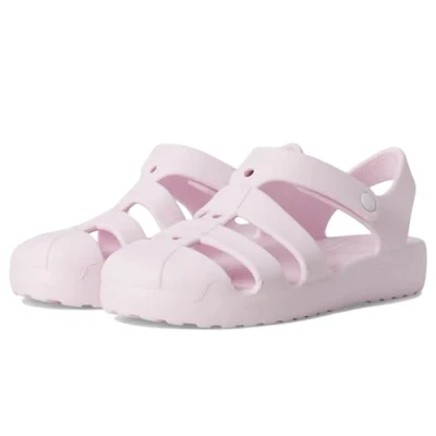 Image of Crocs Unisex Kid&#039;s Classic Fisherman K Sandal, Pink Milk, 4 UK Child
