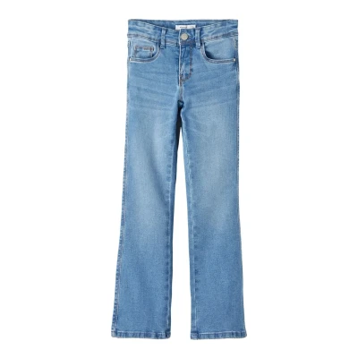 Image of NAME IT Girl&#039;s Jeans, Medium Blue Denim, 13 Years