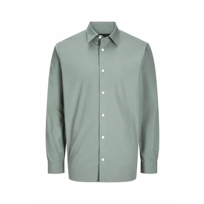 Image of Jack &amp; Jones Premium Jprblabushwick Stanley Shirt, Men&#039;s, Size: XS, Agave green