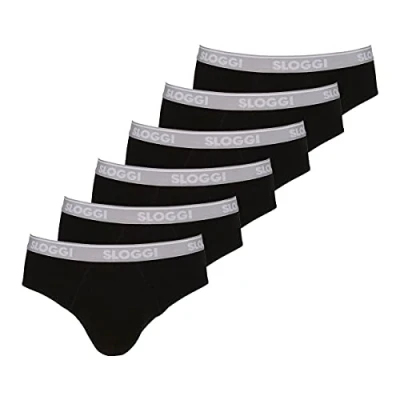 Image of Sloggi 6ER PACK GO ABC Briefs, Men&#039;s, Size: Small, Schwarz