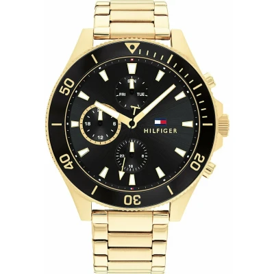 Image of Tommy Hilfiger Chronograph watch goldcoloured, Men&#039;s, Size: ONE, Gold/coloured