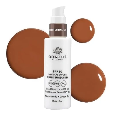 Image of Odacite SPF 50 Flex Perfecting Mineral Drops Tinted Sunscreen 04 30ml