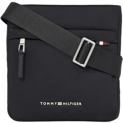 Image of Tommy Hilfiger Signature MINI Crossover Unisex Across body bag, Size: One Size, Black