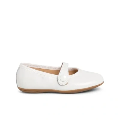 Image of Pisamonas CÉRÉMONIE Ankle strap ballet pumps for kids, Size: 7K, Porcelana Leather