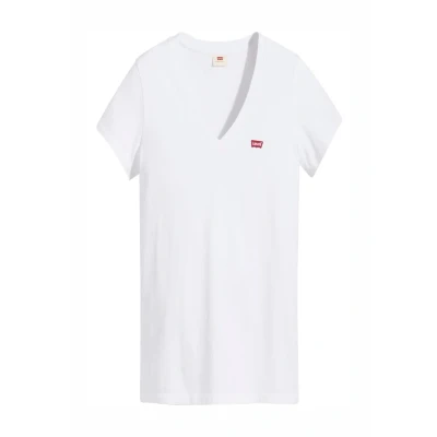 Image of Levi&#039;s 2PACK Basic Tshirt, Women&#039;s, Size: XXS, Pack v neck white