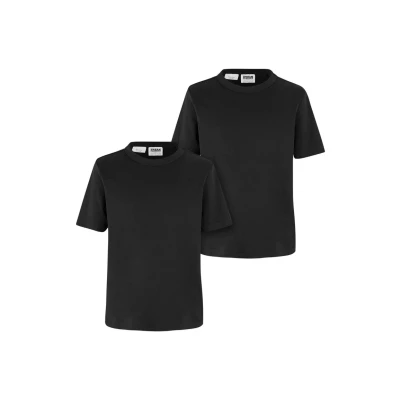 Image of Urban Classics TEE 2PACK Basic Tshirt for kids, Size: 9 10y, black