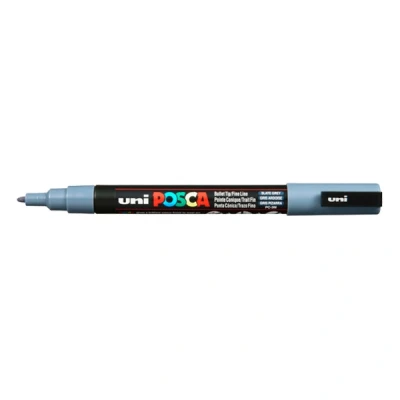Image of Uni Ball Posca Fine Bullet Tip Marker Slate Grey
