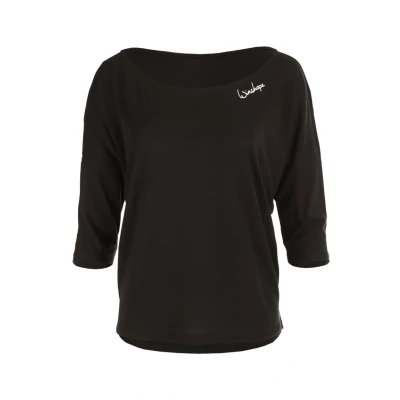 Image of Winshape 3/4 ARM Sports Tshirt, Women&#039;s, Size: XXL, Black