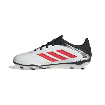 Image of adidas Unisex Kid&#039;s Copa Pure Iii League Fg/Mg Football Boots, Cloud White Lucid Red Core Black, 1 UK Child