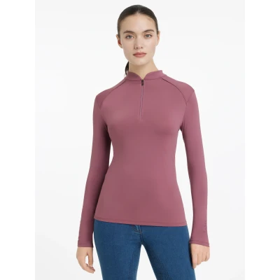 Image of LeMieux Heyden Womens Lightweight Base Layer Rosewood 16