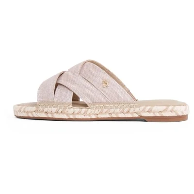 Image of Tommy Hilfiger Chambray Espadrilles, Women&#039;s, Size: 7, Horseradish Textile