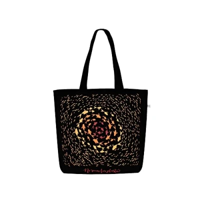Image of Eco Right Aesthetic Canvas Tote Bag for Women Large, Reusable, Zippered with Inner Pocket, Perfect School, Shopping, Work, Beach, Cute &amp; Friendly Gift Girls, Teachers, Mothers,