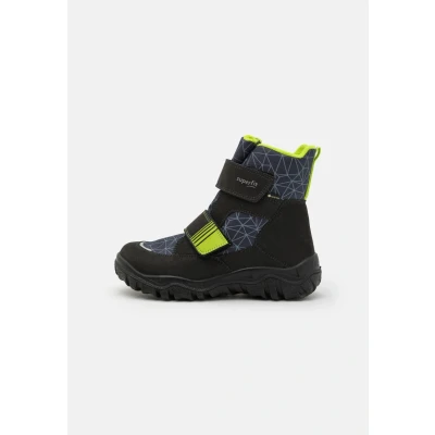Image of Superfit Husky Winter boots for kids, Size: 11K, Schwarz/hellgrün Imitation leather/ textile