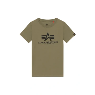 Image of Alpha Industries Print Tshirt for kids, Size: 14y, Olive