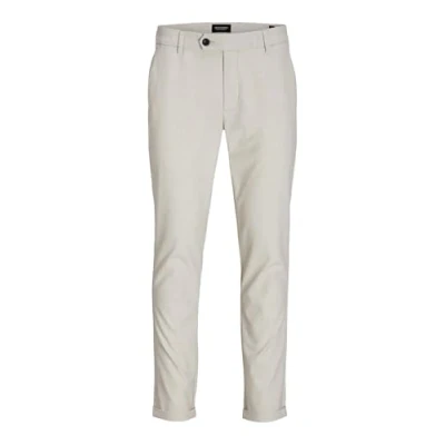 Image of Jack &amp; Jones Premium Jpstmarco Jjconnor AKM NOOS Chinos, Men&#039;s, Size: 32x34, Moonbeam