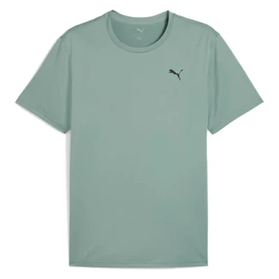 Image of Puma Essentials Solid CAT TEE Small Sports Tshirt, Men&#039;s, Size: XL, Green moon