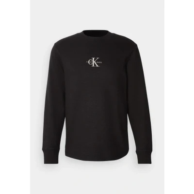 Image of Calvin Klein Jeans Monologo TEE Long sleeved top, Men&#039;s, Size: XS, Black