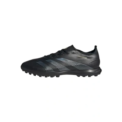 Image of adidas Performance Predator League turf Astro trainers, Men&#039;s, Size: 8, Core black/carbon/gold metallic Textile/synthetics